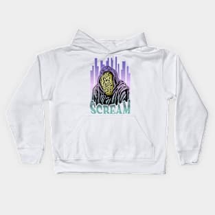 Scream VI (Scream 6) ghostface lostface horror movie graphic design Kids Hoodie